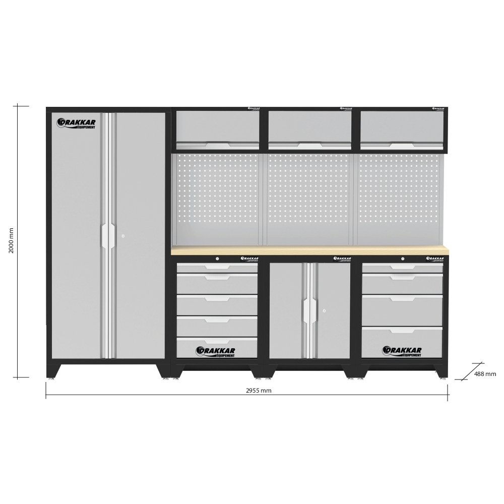 MOBILIER D'ATELIER 4 ELEMENTS (L) HETRE - DRAKKAR EQUIPEMENT - 72582