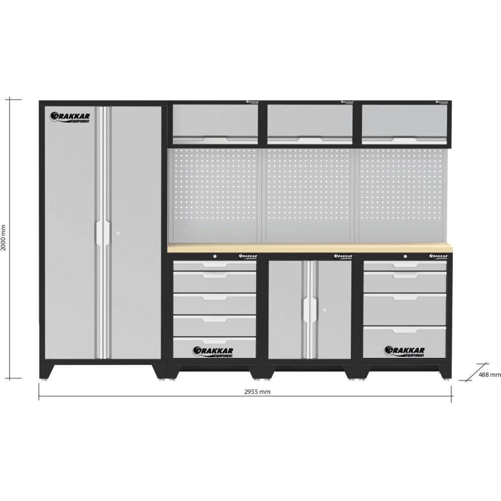 Mobilier d'atelier 4 éléments hêtre DRAKKAR - 72582
