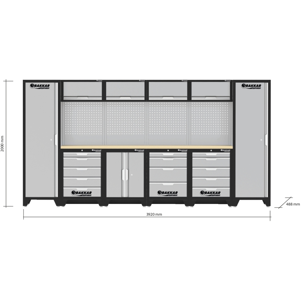Mobilier d'atelier 6 éléments hêtre DRAKKAR - 72584