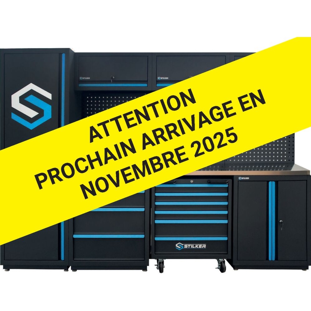 Mobilier d'atelier 4 éléments plateau inox 38mm STILKER - 72600