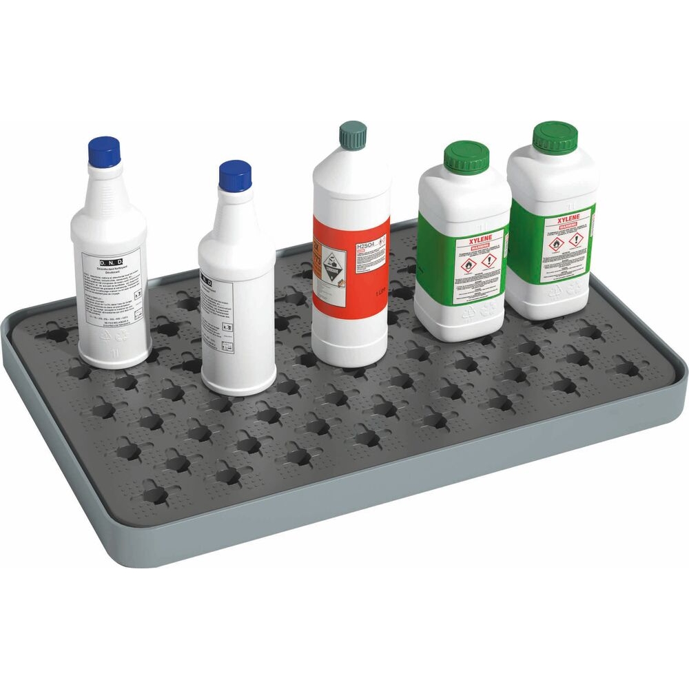 Bac de rétention 8L avec caillebotis 100% PE ultra bas DRAKKAR - 72800