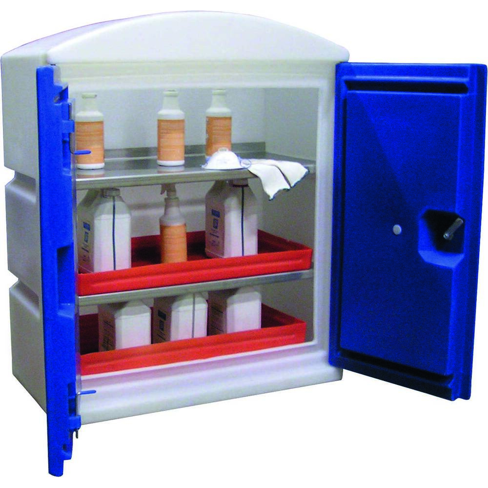 Armoire de rétention 100% PEHD 2 étagères inox pour produits corrosifs DRAKKAR - 72830