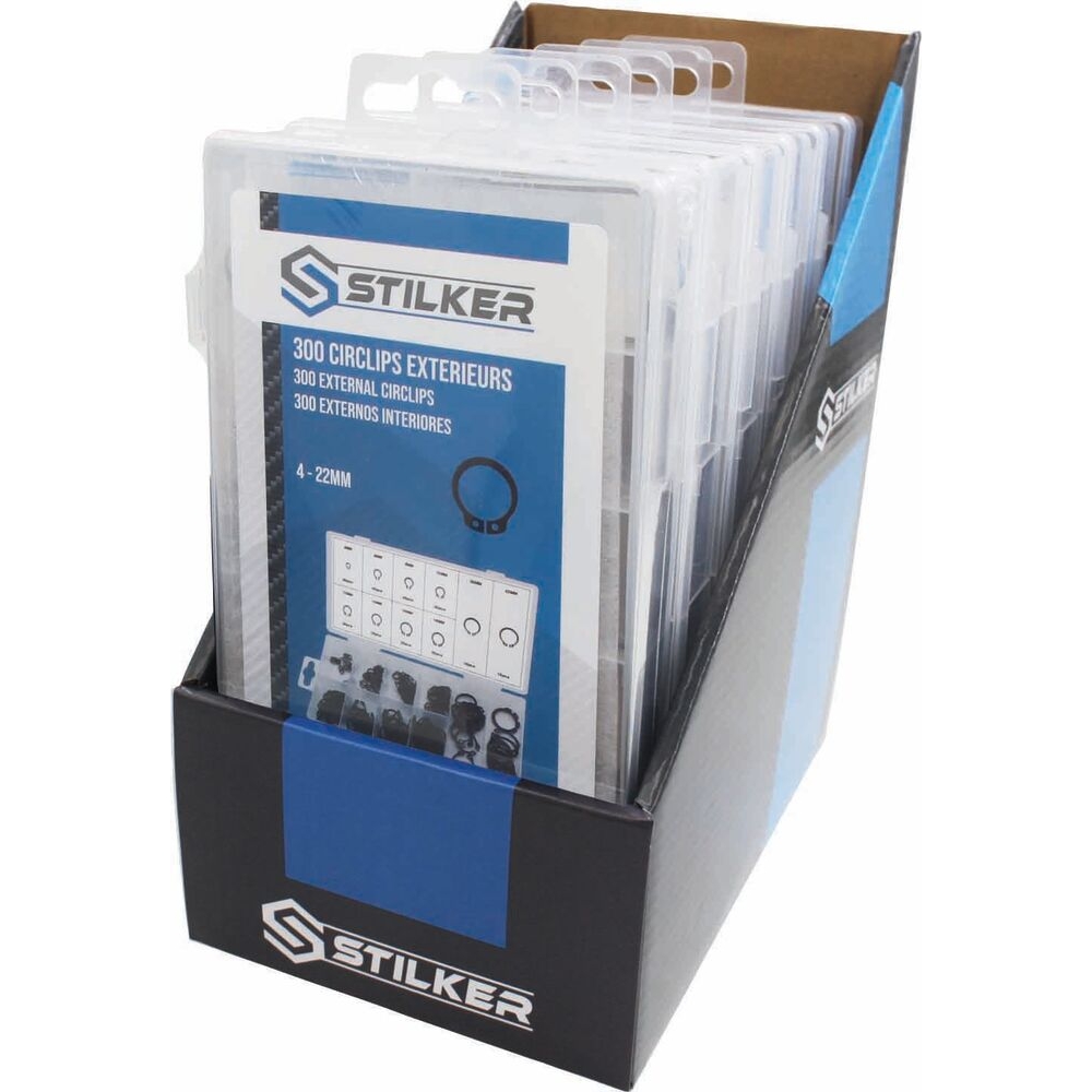 Circlips extérieurs de M4 à M22 - coffret de 300 pcs STILKER - 75749