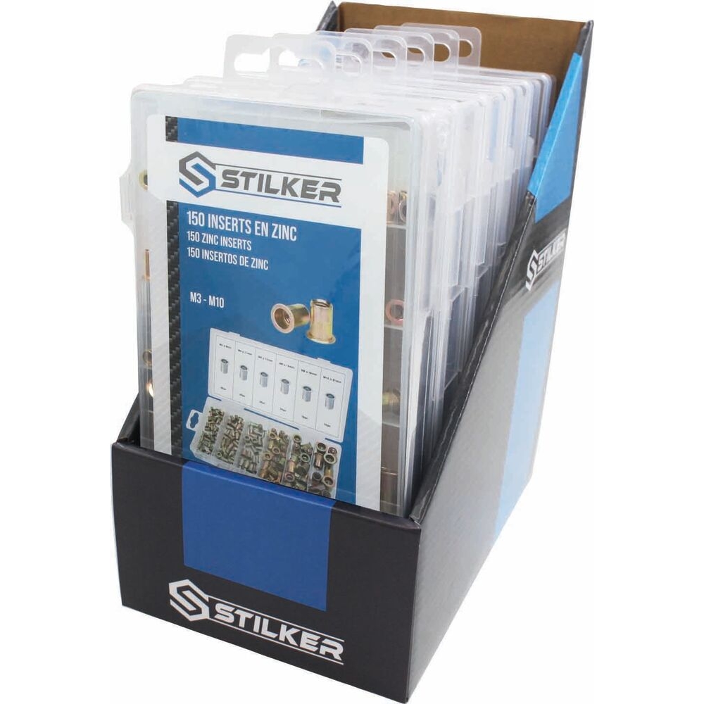 Insert en zinc de M3 à M10 - coffret de 150 pcs STILKER - 75781
