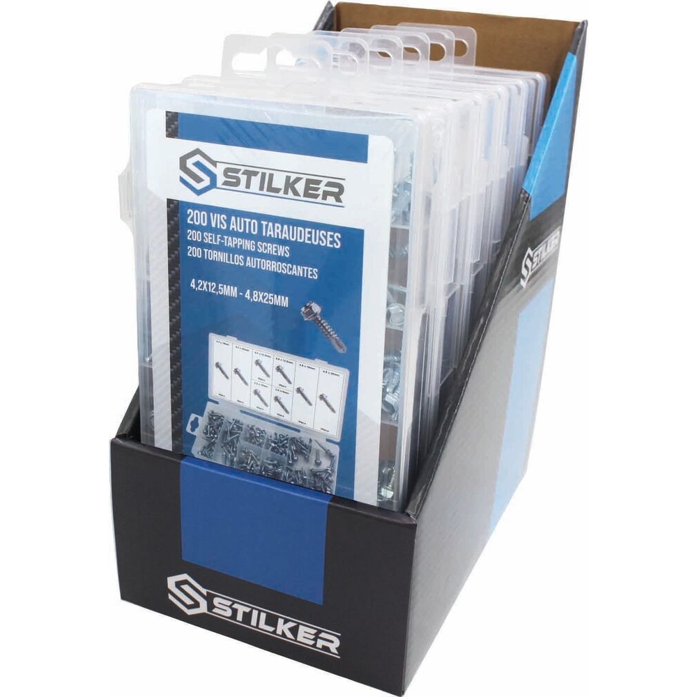 Vis/rondelle/écrou de M4 à M10 - coffret de 240 pcs STILKER - 75900