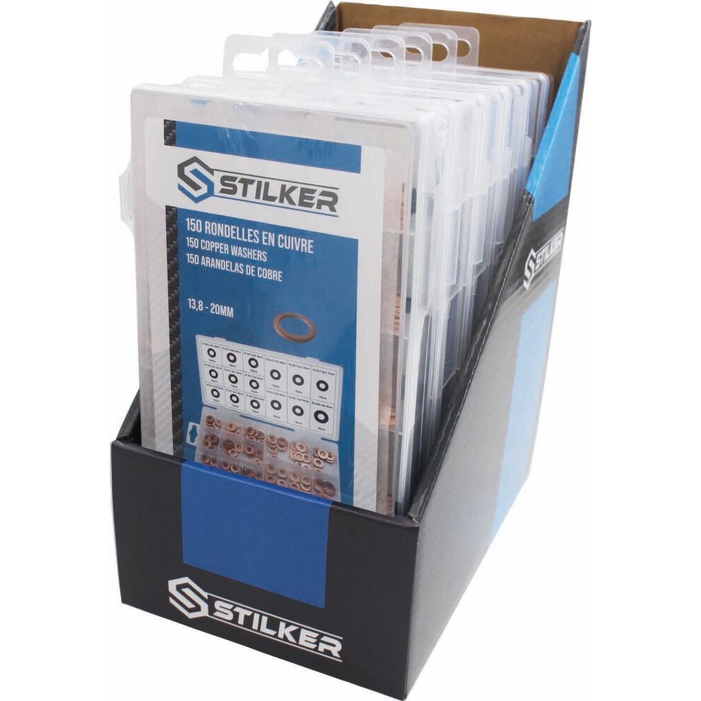 Rondelle en cuivre pour injecteurs 13,8 à 20mm (ext) - coffret de 150 pcs STILKER - 76206