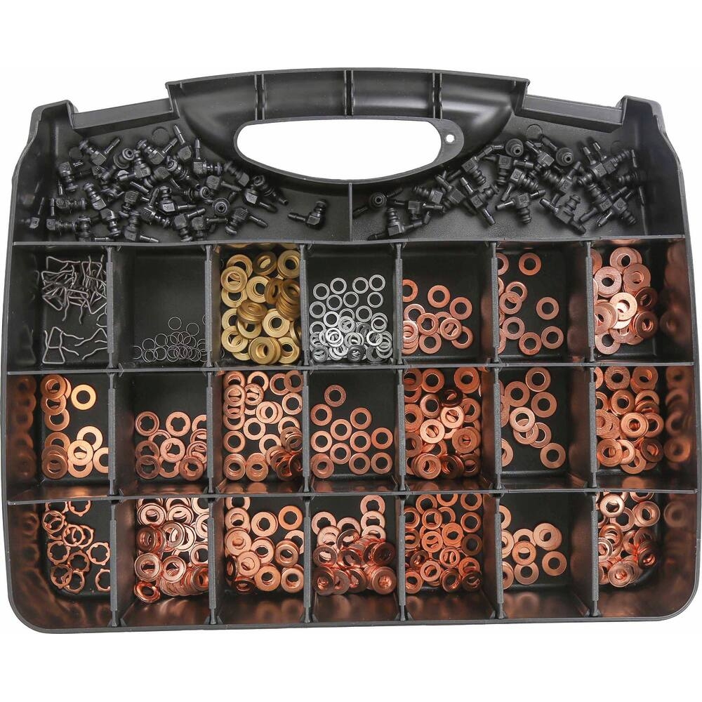 RONDELLE CUIVRE POUR INJECTEURS - ASSORTIMENT DE 551 PCS - STILKER - 76209