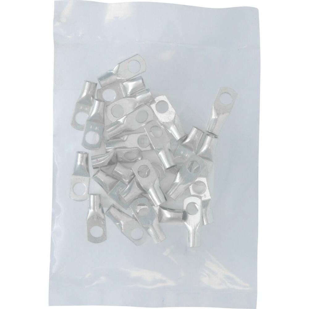 Cosse à oeil à souder et à sertir 10mm² M8 - Lot de 4 - SODELEC - 77802.04