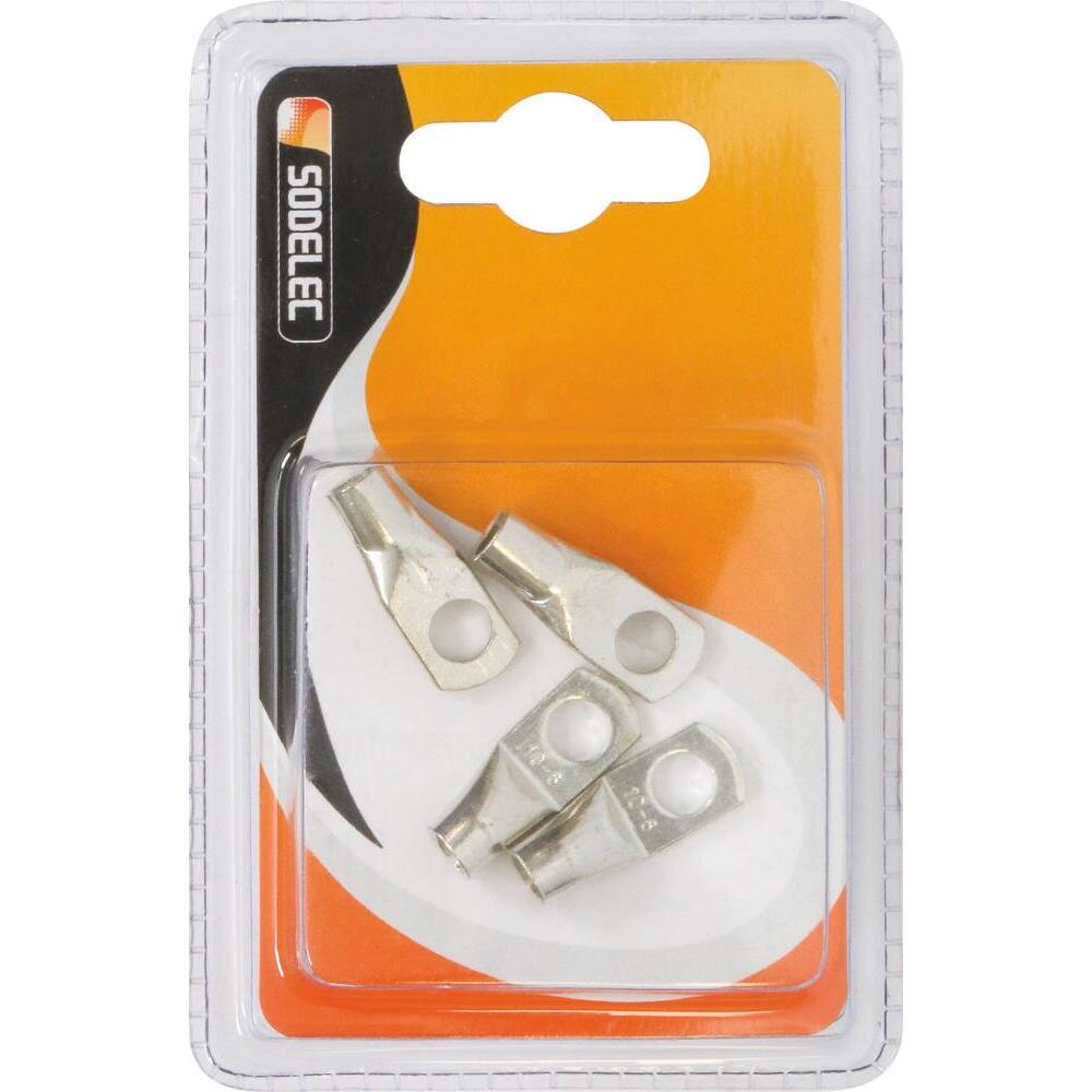 Cosse à oeil à souder et à sertir 50mm² M10 - Lot de 25 - SODELEC - 77824.25