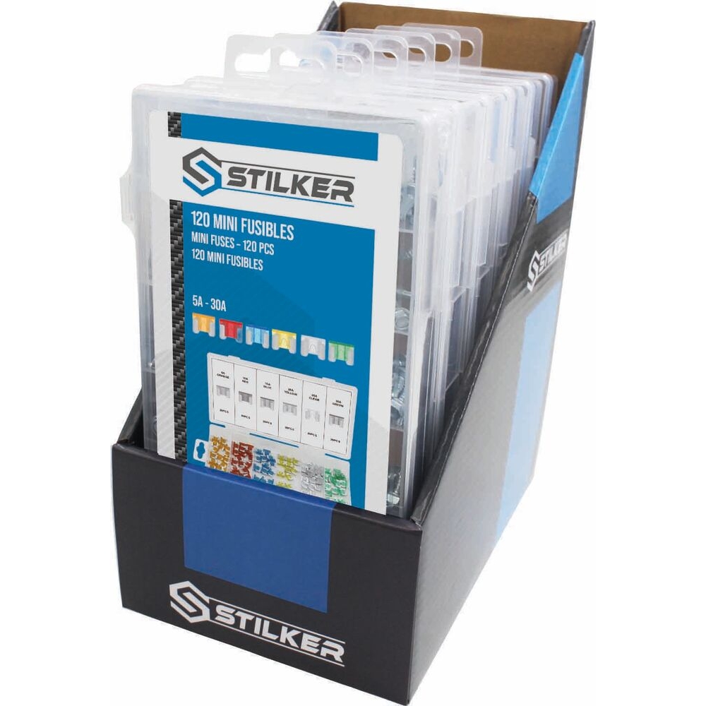 Micro fusible enfichable assortiment - coffret de 120 pcs STILKER - 77978