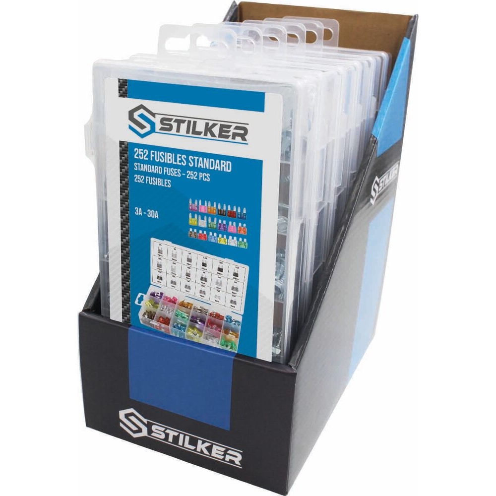 Fusible enfichable mini/standard assortiment - coffret de 252 pcs STILKER - 77979