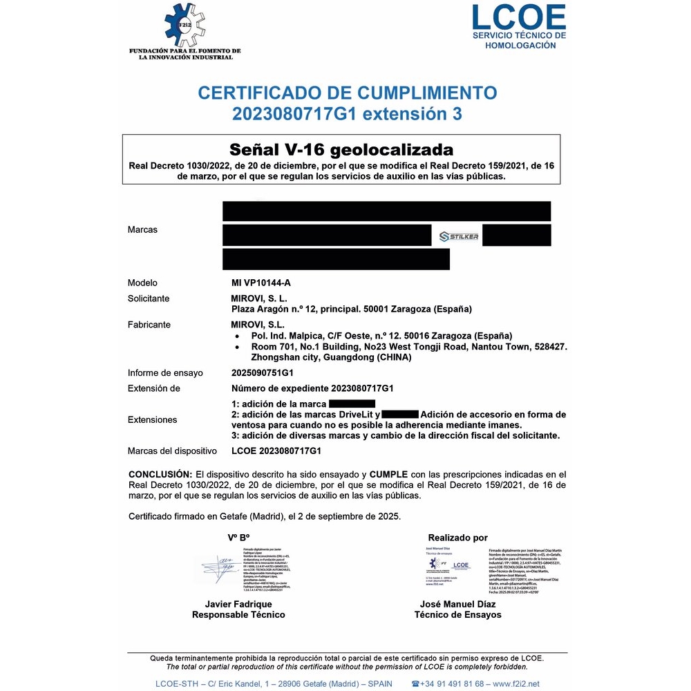 Balise de secours connectée V16 STILKER - 79447