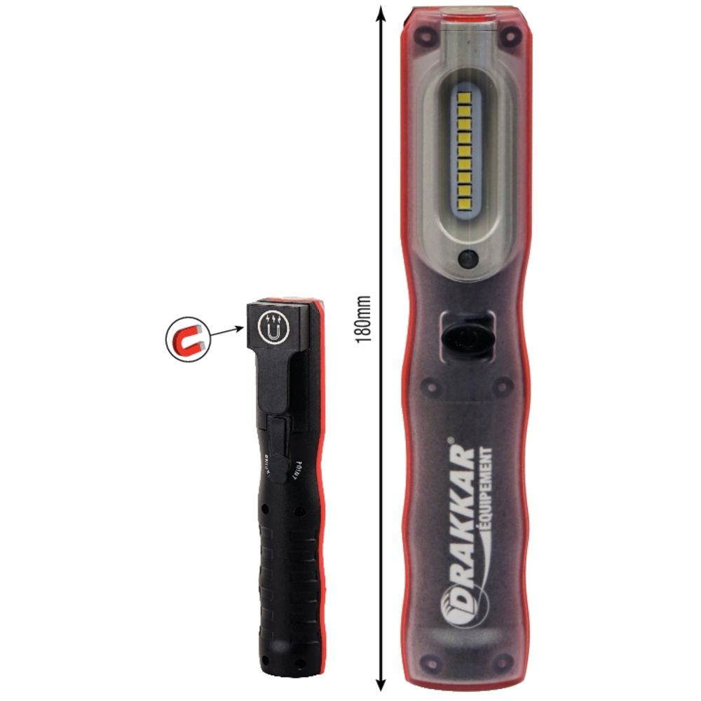 Lampe de poche LED 500 lumens rechargeable DRAKKAR - 82280