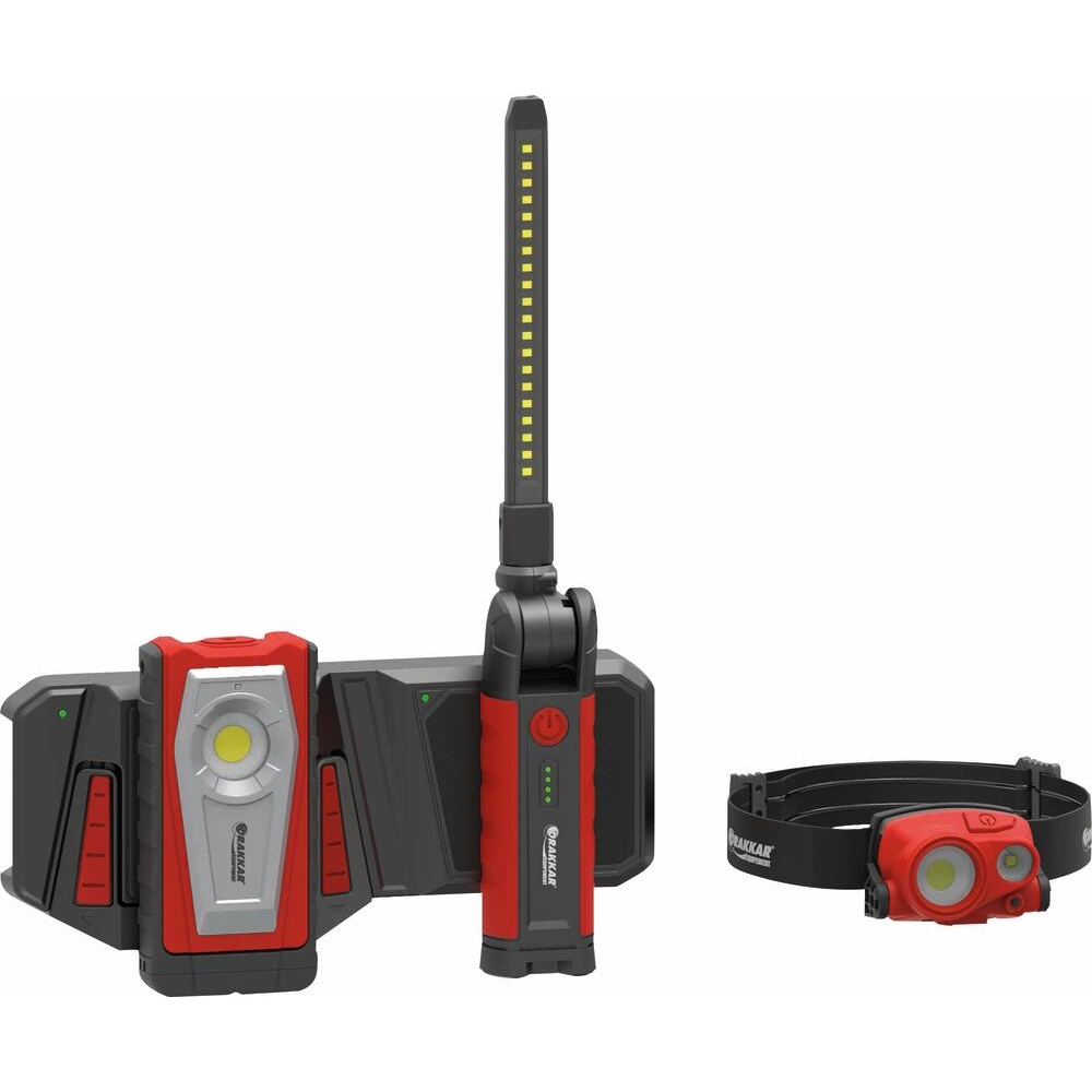 Baladeuse d'atelier LED 1000 lumens repliable rechargeable par induction DRAKKAR - 82300