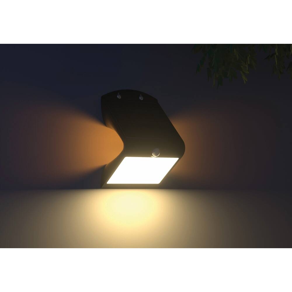 Projecteur LED solaire 500 lumens 4W avec détecteur - Butterfly STILKER - 82456