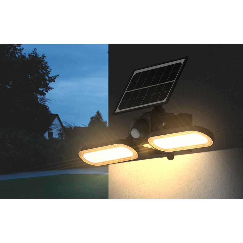 Projecteur LED solaire 1400 lumens 15W avec détecteur - Satellite DRAKKAR - 82463