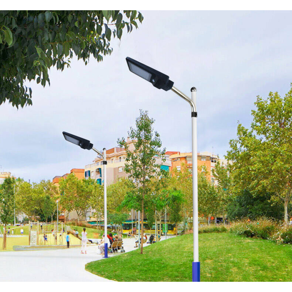 Lampadaire solaire LED 1600 lumens 15W avec détecteur DRAKKAR - 82470