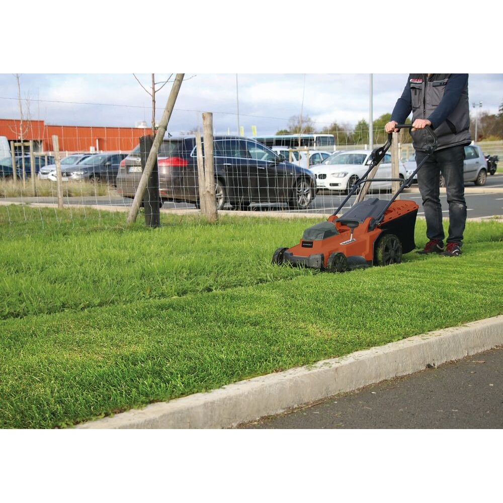 Tondeuse sur batterie Ø 430mm - Bac 50L - sans chargeur ni batterie SCHNEIDER ELECTRO - 83537