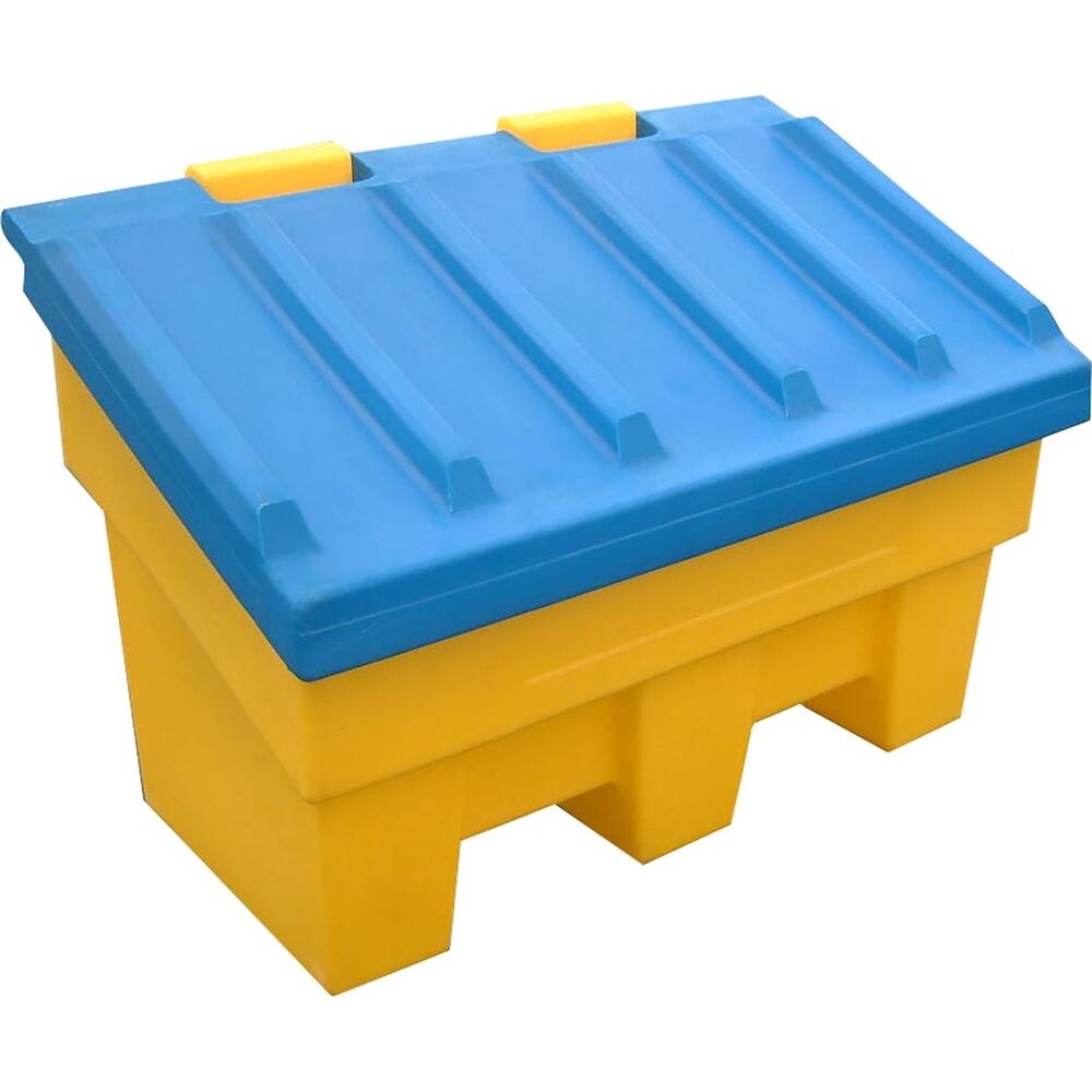 Bac à sel ou sable 180L avec couvercle et passages fourches DRAKKAR - 83674