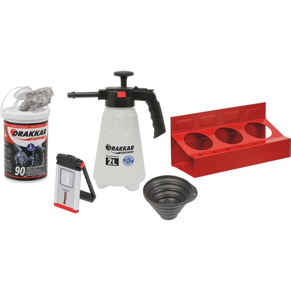 Servante d'atelier 7 tiroirs composée de 171 outils - modules carbone DRAKKAR TOOLS - 83901
