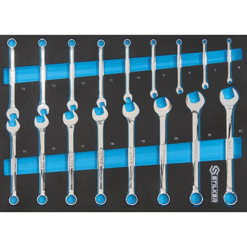 Mobilier d'atelier 4 éléments plateau inox 38mm - 147 outils - STILKER - 84084