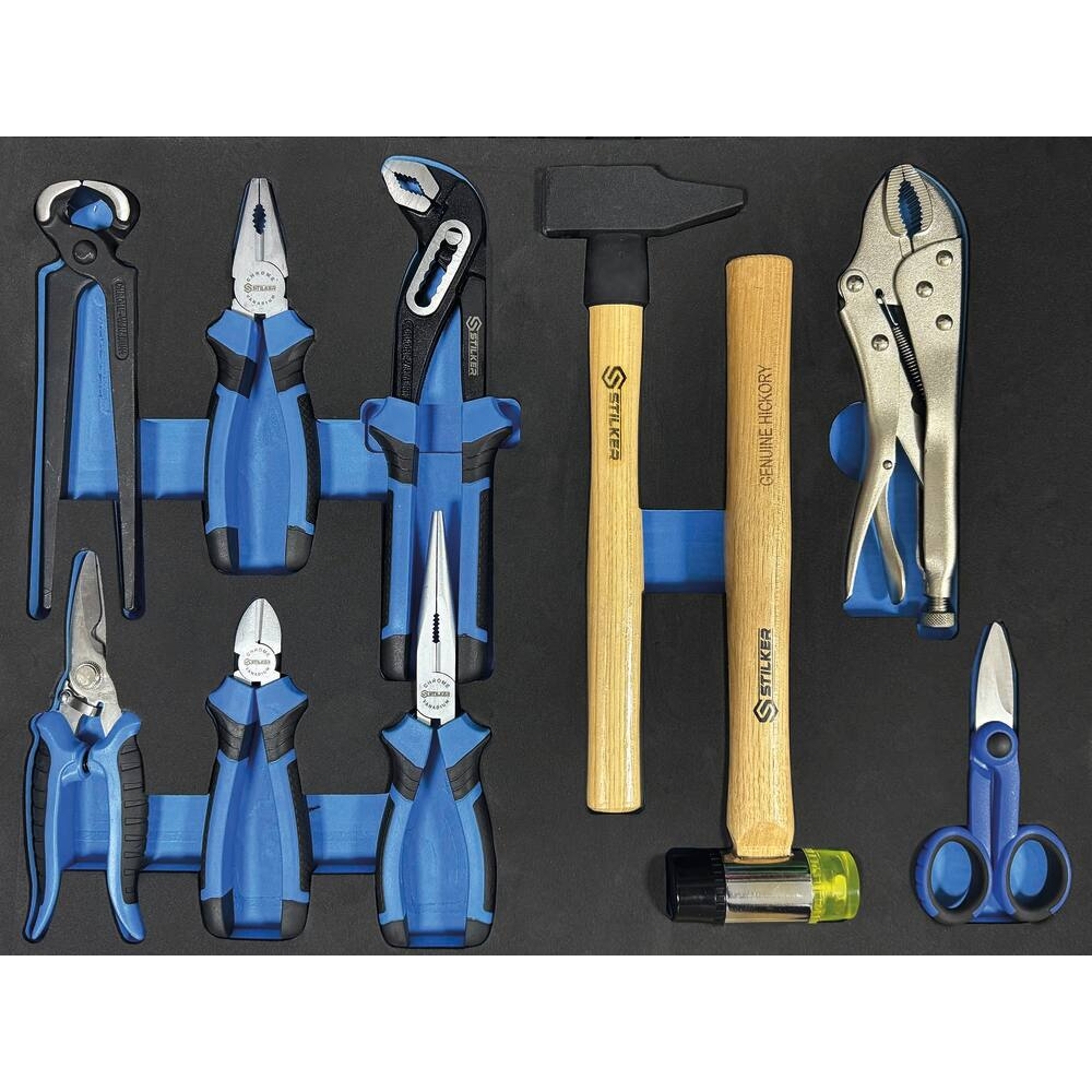 MODULE MOUSSE 527X387MM PINCES, MARTEAUX - 10 PCS - STILKER - 84285