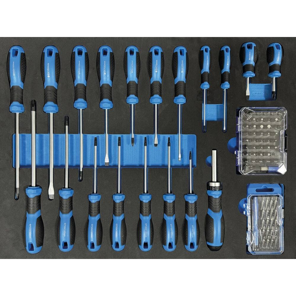 MODULE MOUSSE 527X387MM TOURNEVIS - 85 PCS - STILKER - 84286