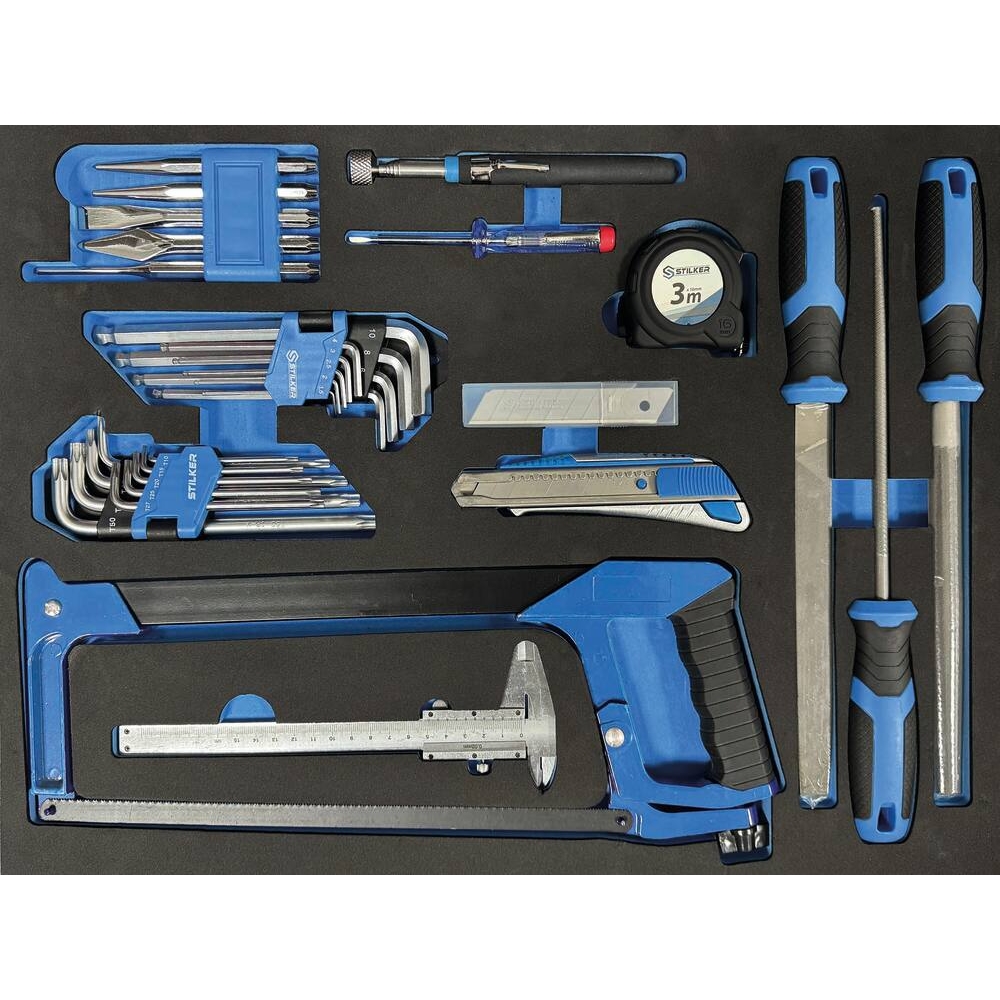 MODULE MOUSSE 527X387MM MESURE, CLÉS, SCIE, LIMES - 42 PCS - STILKER - 84287