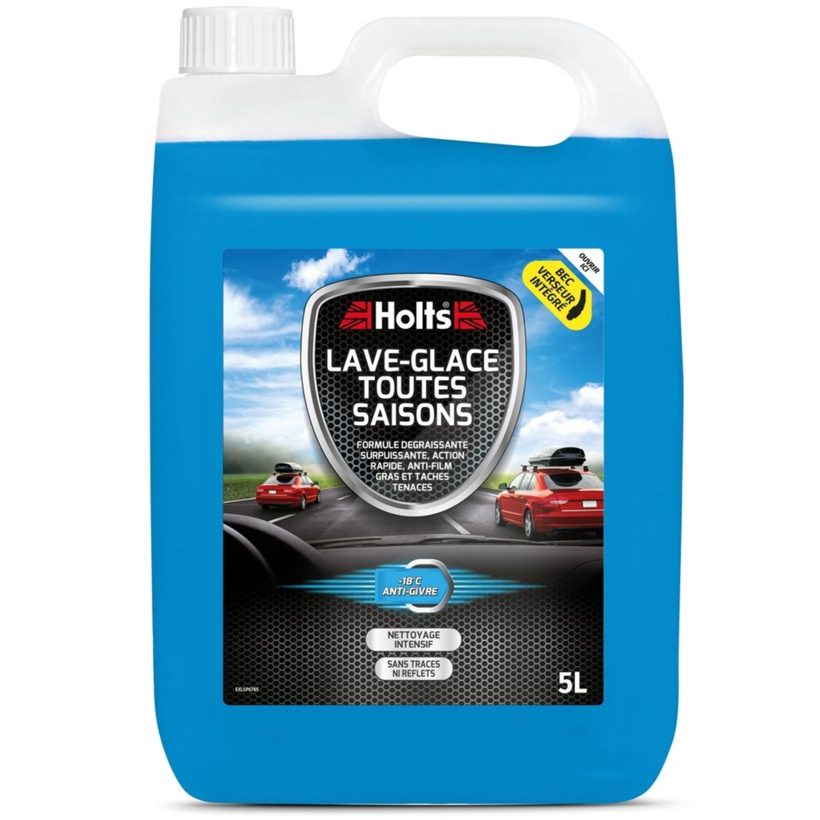 Lave-glace toutes saisons -18°C - bidon avec bec de 5L HOLTS - HO005570