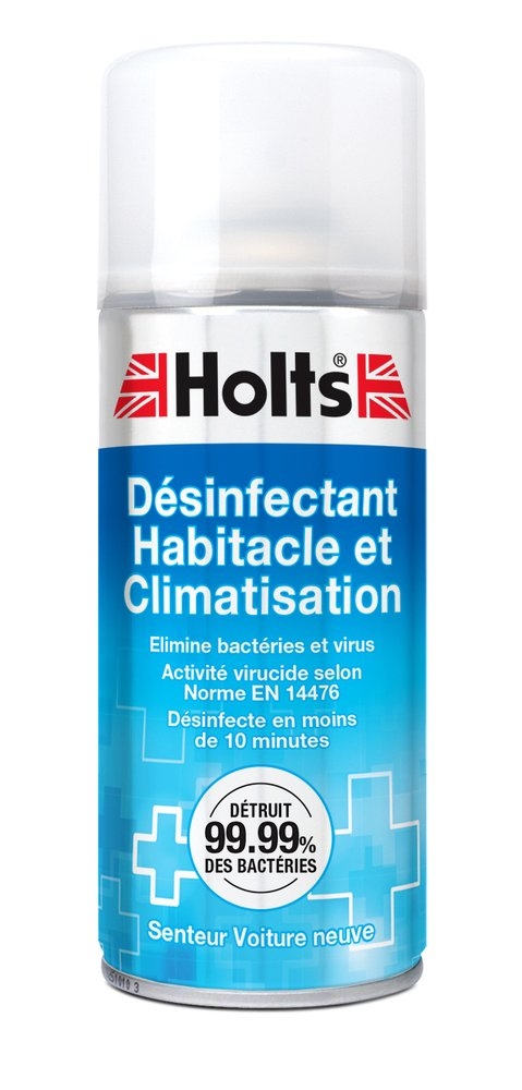 Désinfectant habitacle et climatisation senteur voiture neuve - aérosol de 150ml HOLTS - HO011588