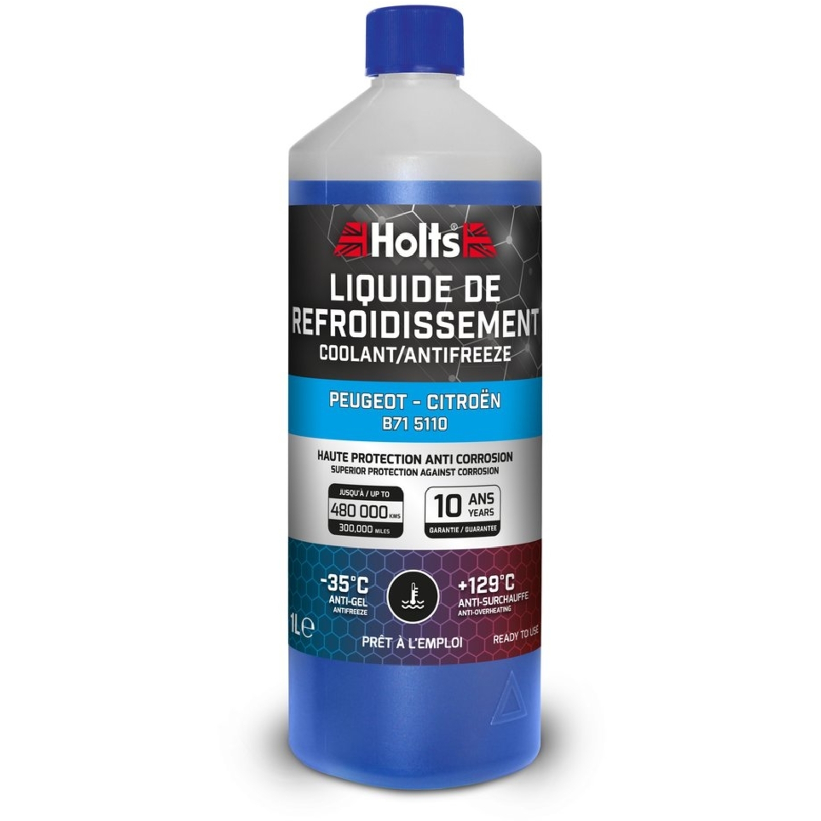Liquide de refroidissement dédié Peugeot-Citroën B71 5110 - bidon de 1L HOLTS - HO012431