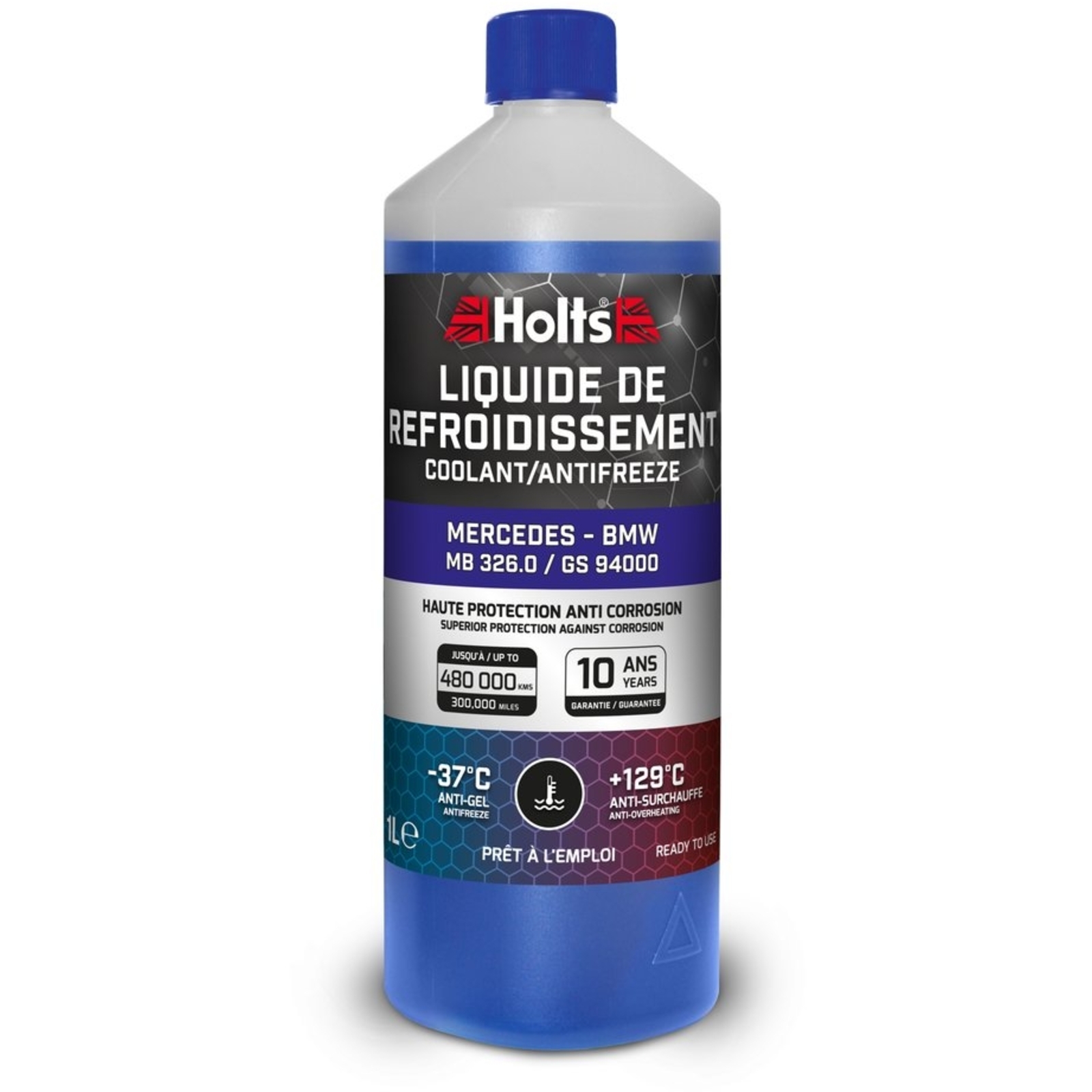 Liquide de refroidissement dédié Mercedes - BMW 325.0 / GS94000 - bidon de 1L HOLTS - HO012493