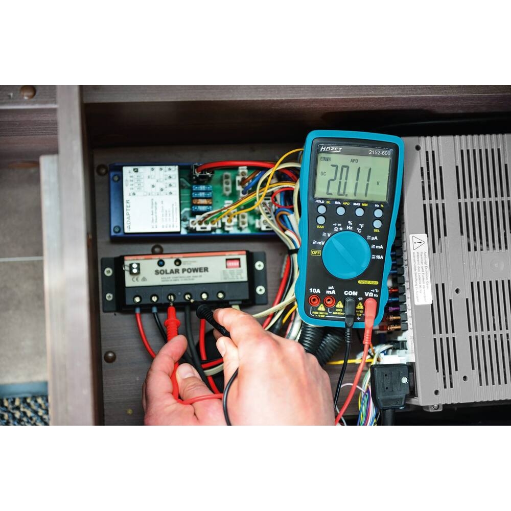 Multimètre digital automatique compact CAT III 600V avec sonde de température HAZET - HZ246762
