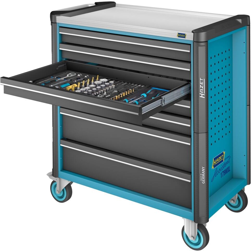 Servante d'atelier 8 tiroirs composée de 440 outils - modules mousse HAZET - HZ247974