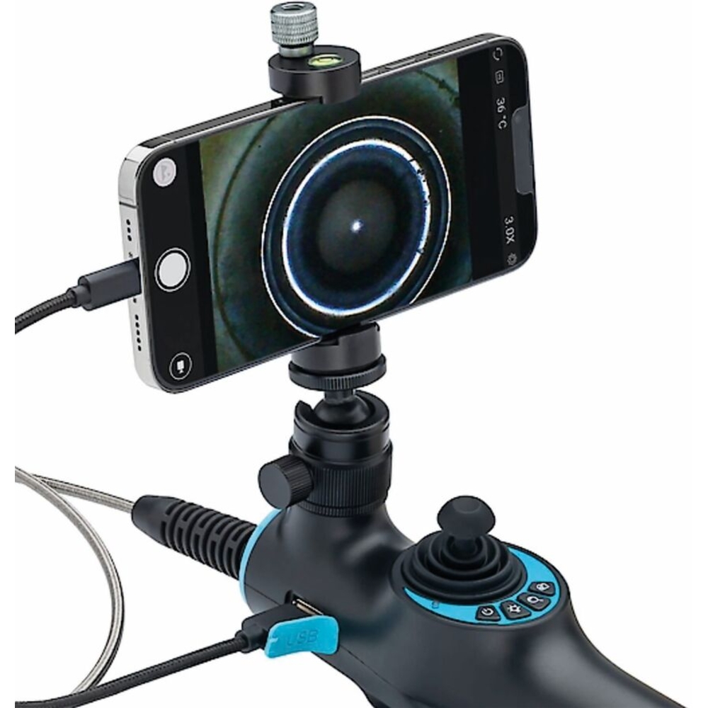 Jeu de vidéo-endoscope HD avec sonde articulée de 360° - mallette de 4pcs HAZET - HZ264568