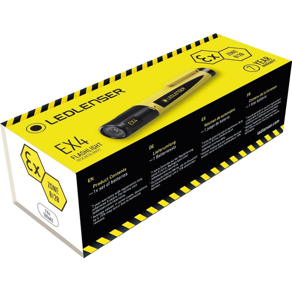 Lampe torche led EX4 50 lumens - atex zone 0 LEDLENSER - LL500682