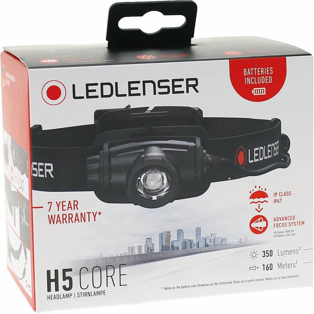 Lampe frontale LED H5 CORE 350 lumens - focus LEDLENSER - LL502193