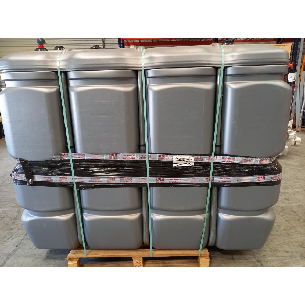 Cuve de stockage gasoil PEHD 2000L double paroi SCHUTZ - OCCASION - 08100