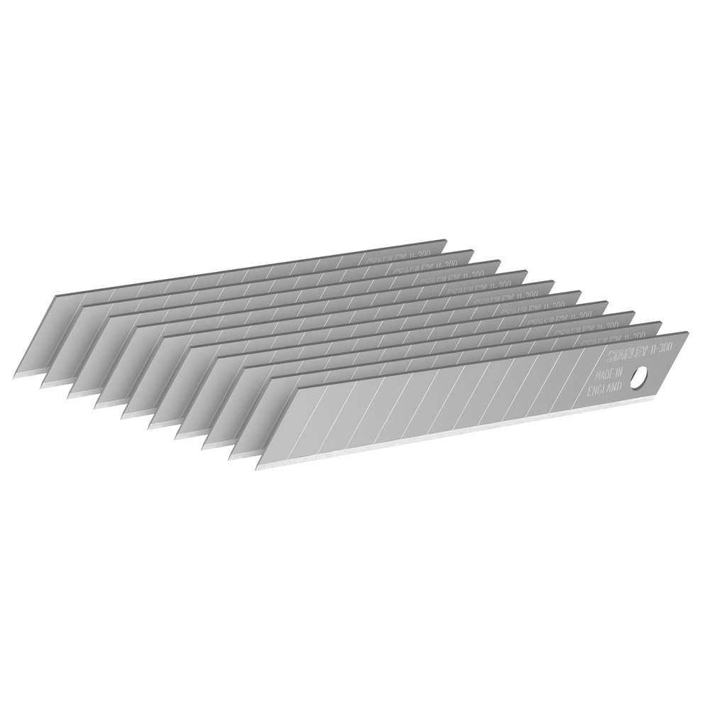 Lames de cutter 9 mm - distributeur de 10 lames - 0-11-300 - STANLEY