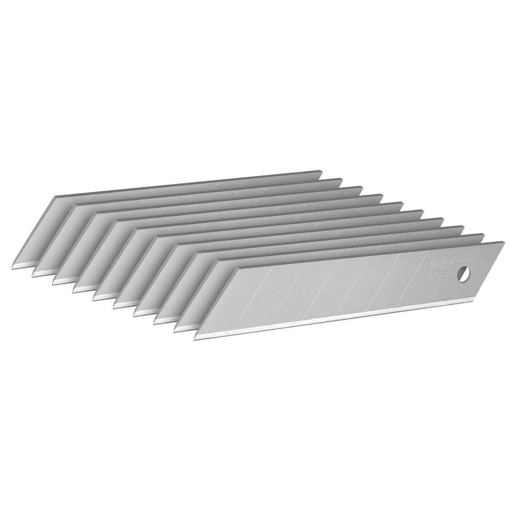 Lames de cutter 25 mm - distributeur de 10 lames - 0-11-325 - STANLEY