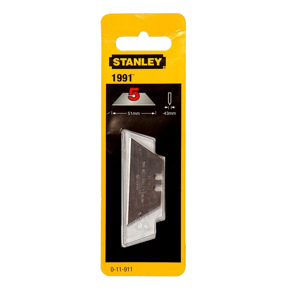 Lames de couteau 1991 sans trou - 5 lames - 0-11-911 - STANLEY