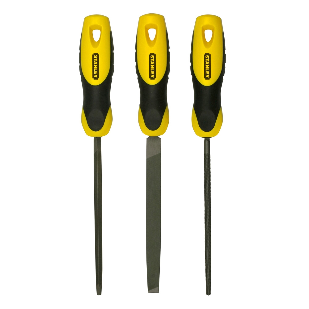 Limes bâtardes 150 mm - jeu de 3 pièces - 0-22-445 - STANLEY