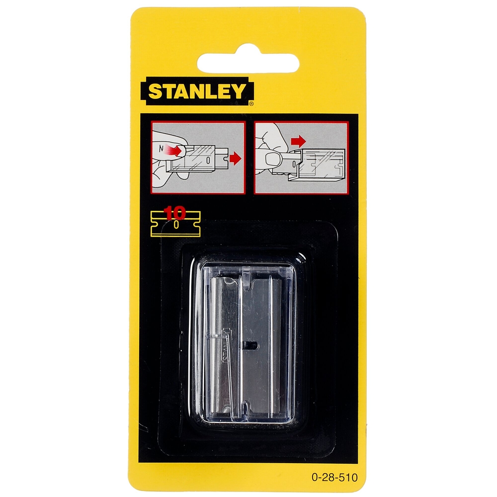 Lames de gratte-vitres métal - étui de 10 lames - 0-28-510 - STANLEY