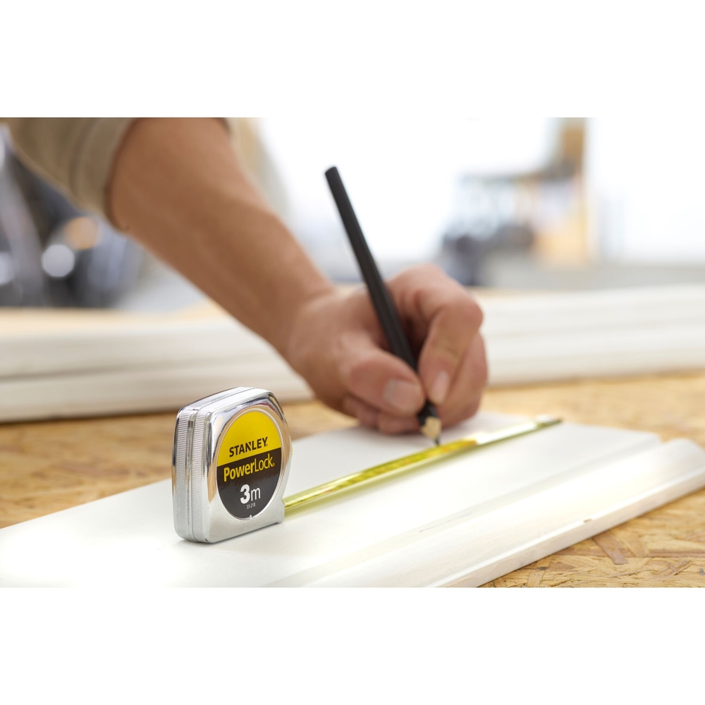 Mesure 3 m x 12,7 mm Powerlock Classic métal - 0-33-218 - STANLEY