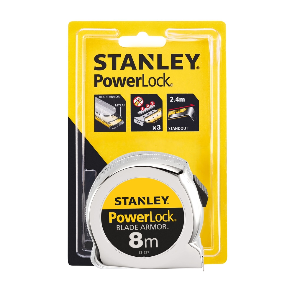 Mesure Blade Armor 8 m x 25 mm Powerlock - 0-33-527 - STANLEY