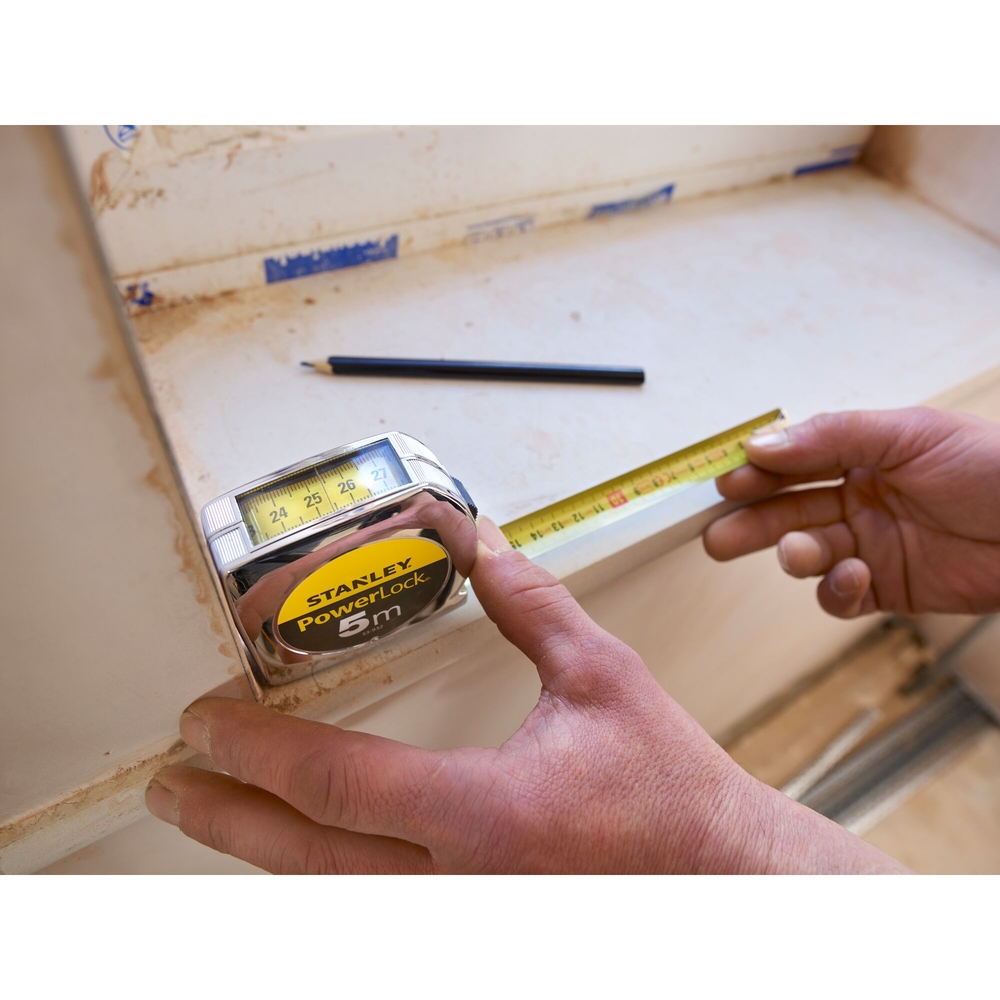 Mesure 5 m x 19 mm Powerlock lecture directe - 0-33-932 - STANLEY