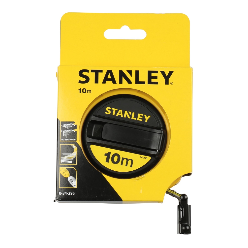 Mesure longue 10 m x 12,7 mm ruban fibre de verre  - 0-34-295 - STANLEY