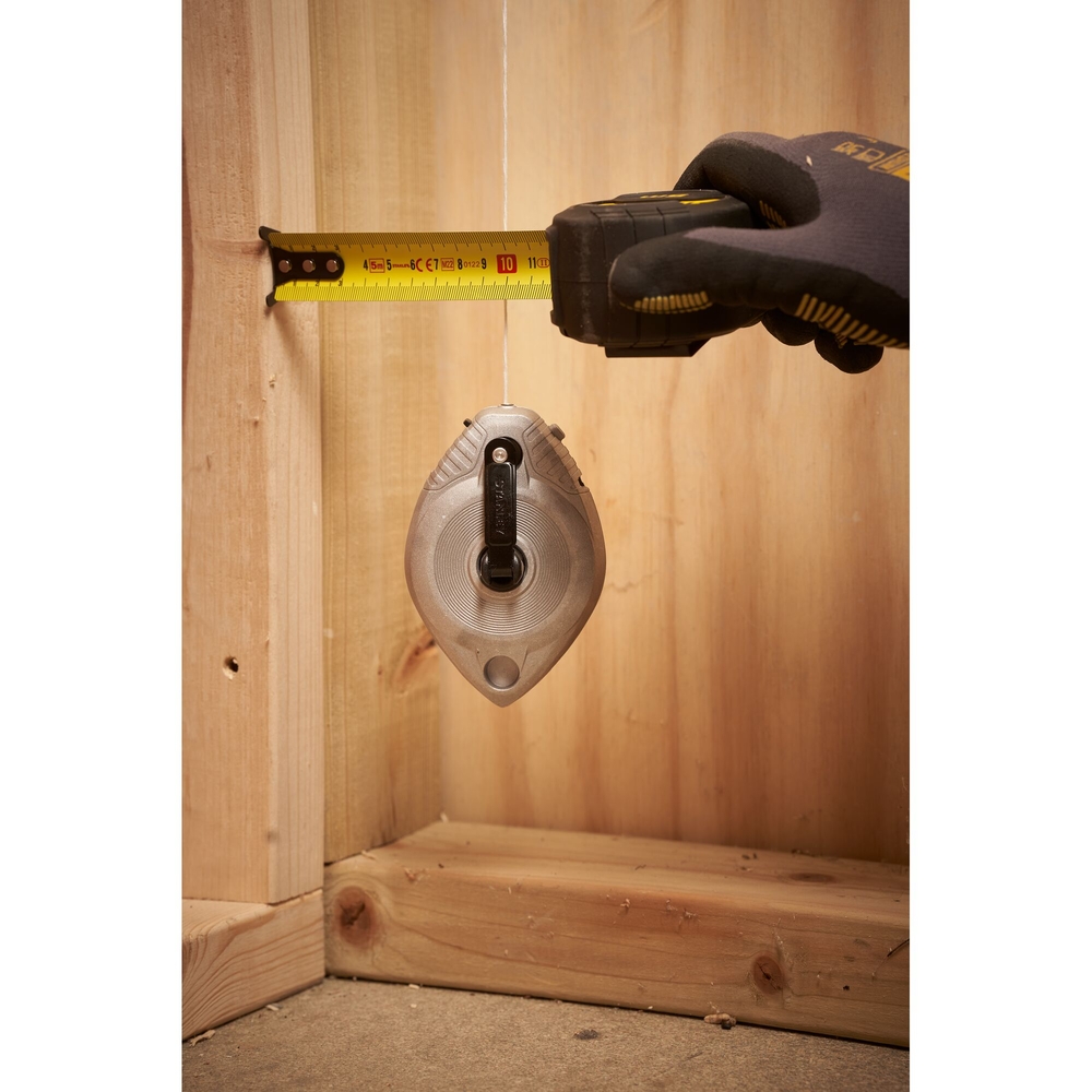 Cordeau traceur 30 m boitier métal - 0-47-100 - STANLEY