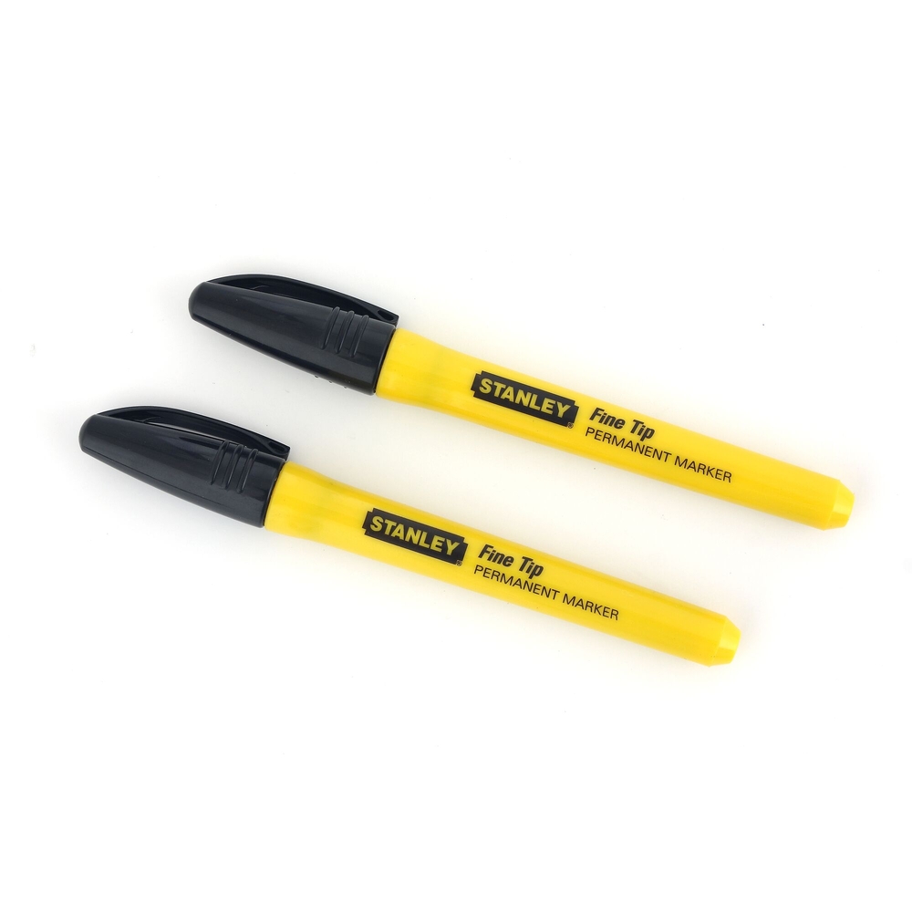 Marqueur noir pointe fine - 2 pièces - 0-47-316 - STANLEY