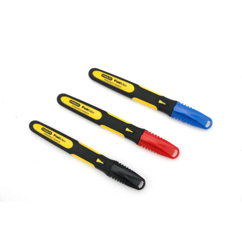 Marqueurs pointe fine - 3 couleurs - 3 pièces - Fatmax - 0-47-322 - STANLEY FATMAX